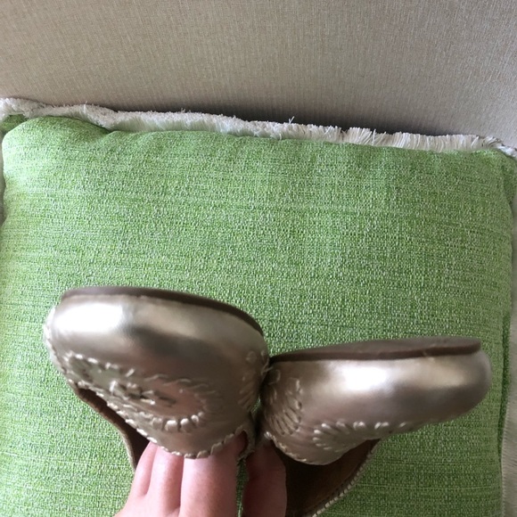 Jack Rogers Gold Metallic Flats Size 9M - Picture 5 of 6
